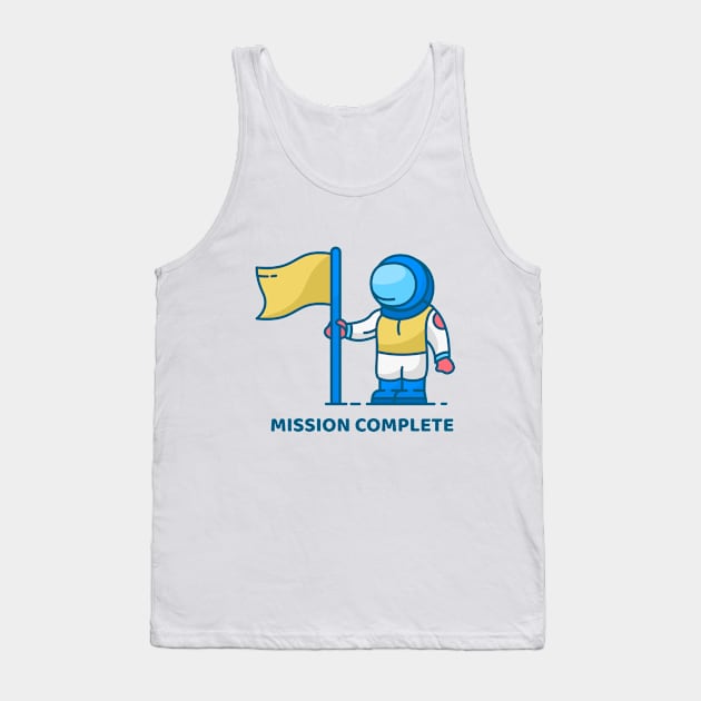 Mission Complete Astronaut Tank Top by VEKTORKITA